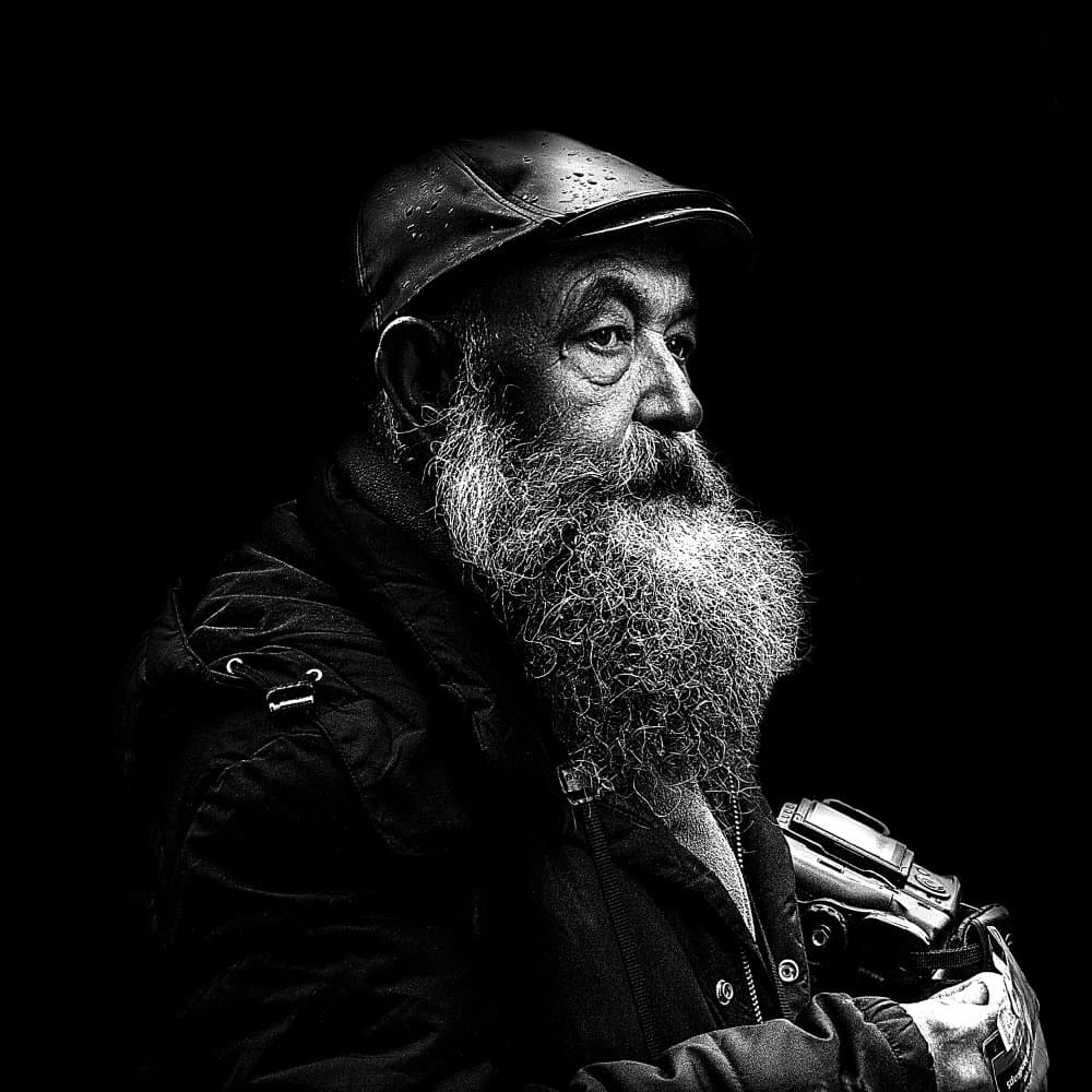 Thoughtful Bearded Man by Anita Martin AnnaPileaFotografie — canvas wall art