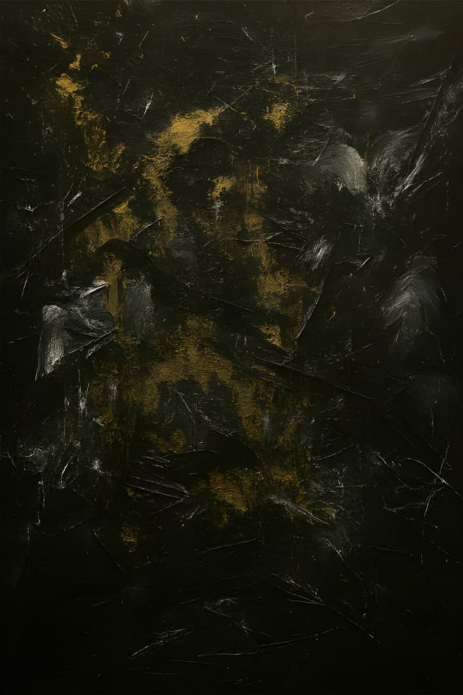 Deep Gold Modern Abstract by HUGO — canvas wall art
