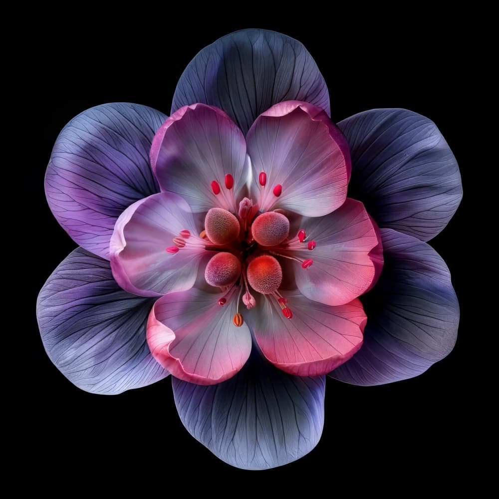 Elegant Pink Purple Bloom by Bilge Paksoylu — canvas wall art