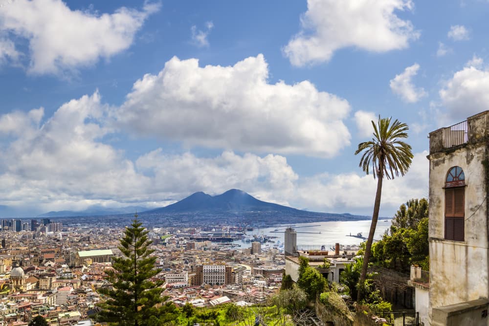 Mount Vesuvius Over Naples by Melanie Viola — canvas wall art