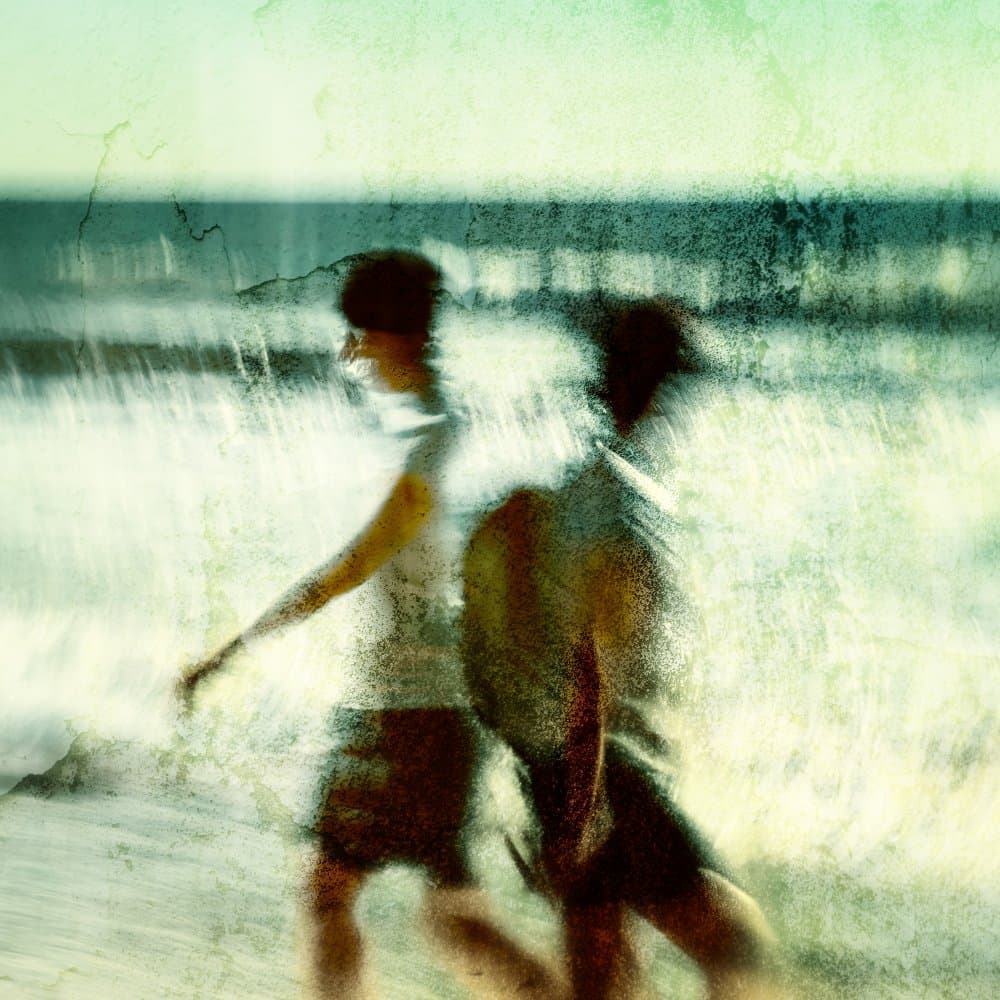 Blurred Beach Walk by Ina Tänzer — canvas wall art