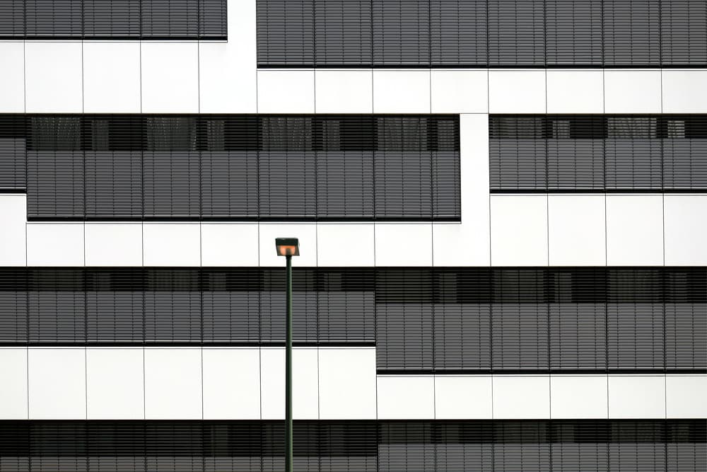 Geometric Building Light by Hans-Wolfgang Hawerkamp — canvas wall art