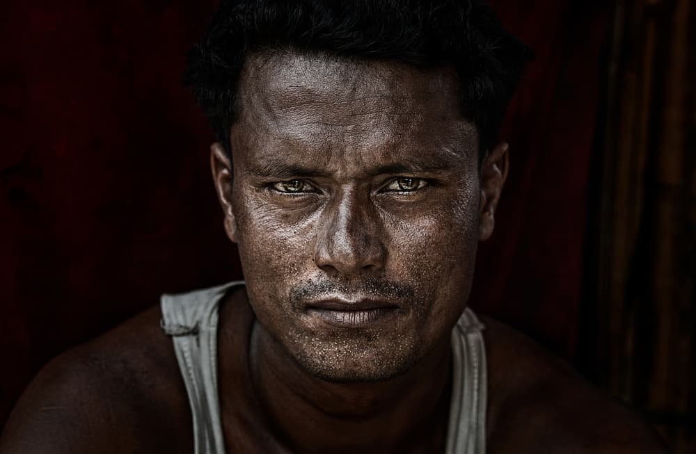 Intense Man's Gaze by Joxe Inazio Kuesta Garmendia — canvas wall art