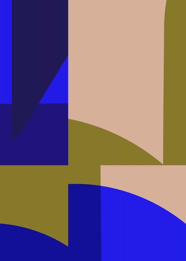 Abstract Color Blocks by Leigh Bagley — canvas wall art
