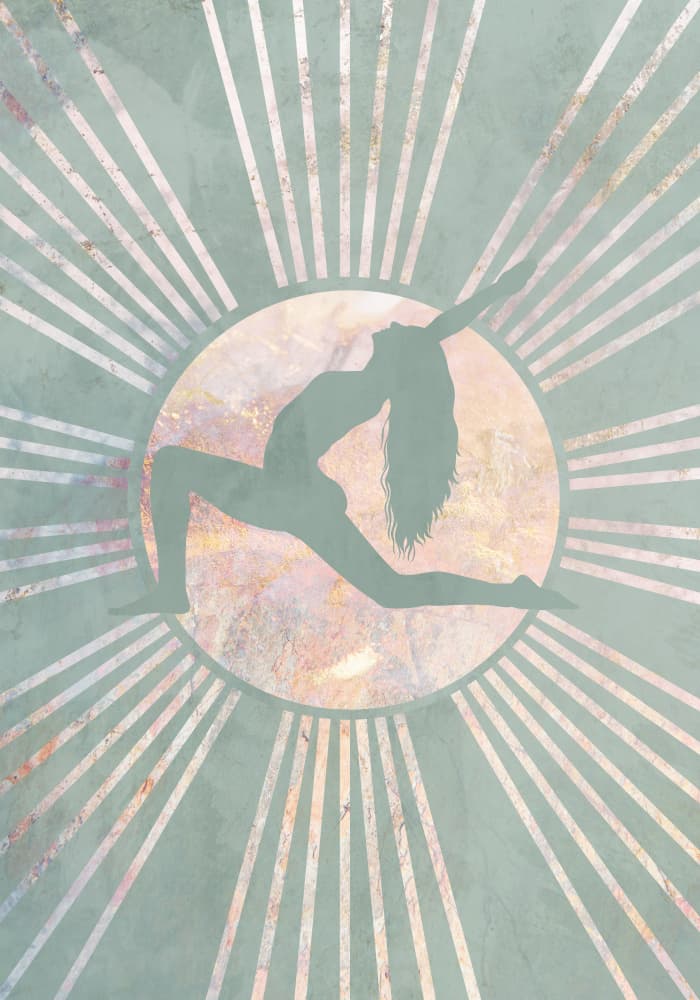 Crescent Moon Meditation by Sarah Manovski — canvas wall art