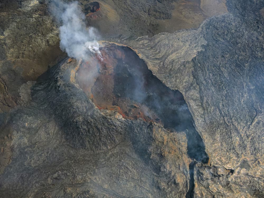 Fiery Volcano Crater by Jure Kravanja — canvas wall art