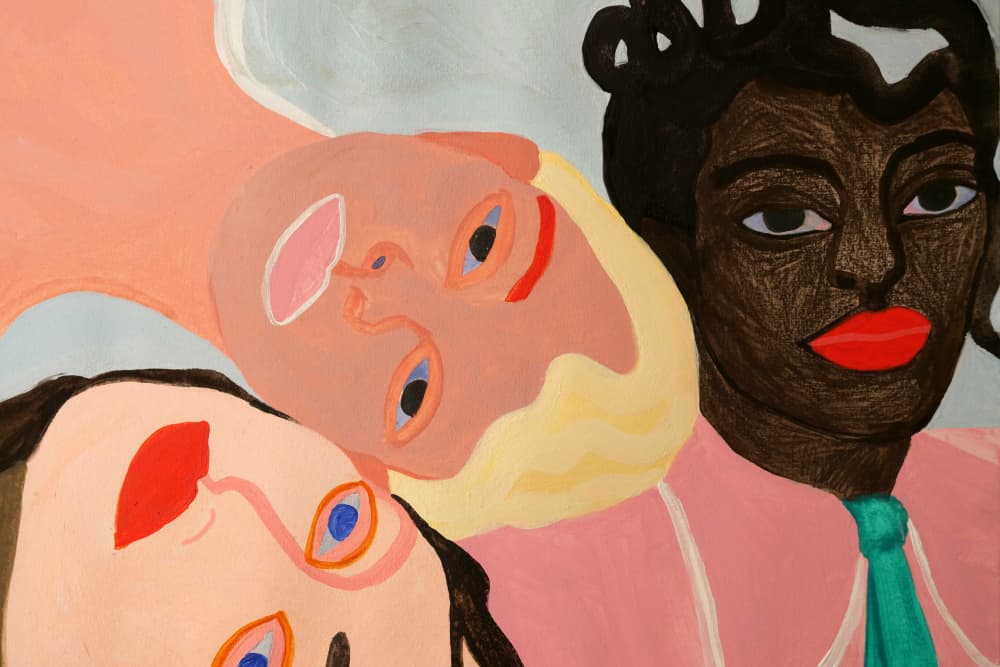 Three Diverse Faces by Sophia Novosel — canvas wall art