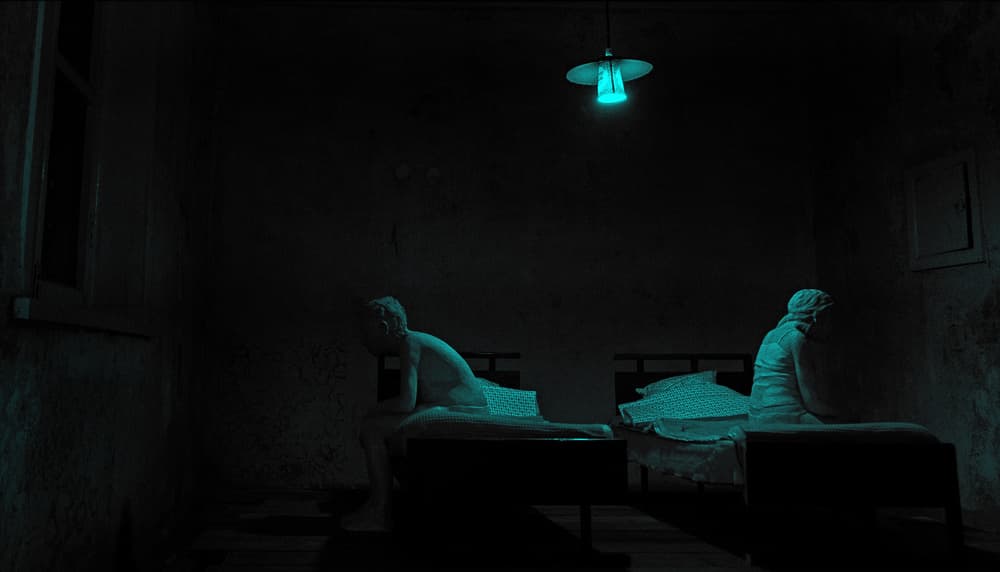 Eerie Blue Room by Lus Joosten — canvas wall art