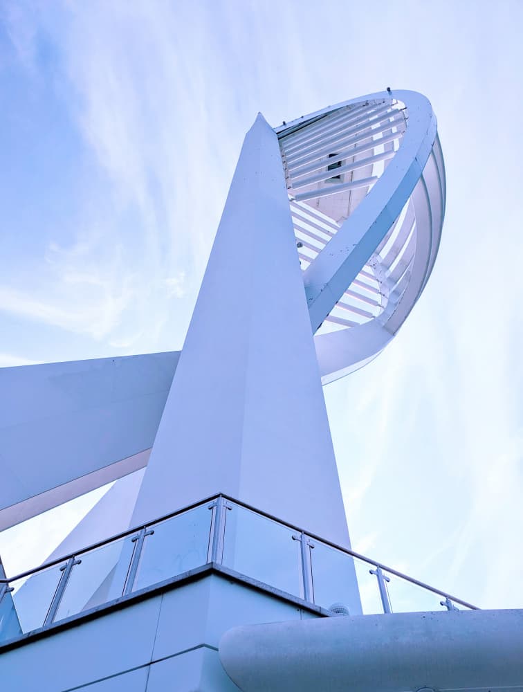 Sleek White Tower by Elizabeth Allen — canvas wall art