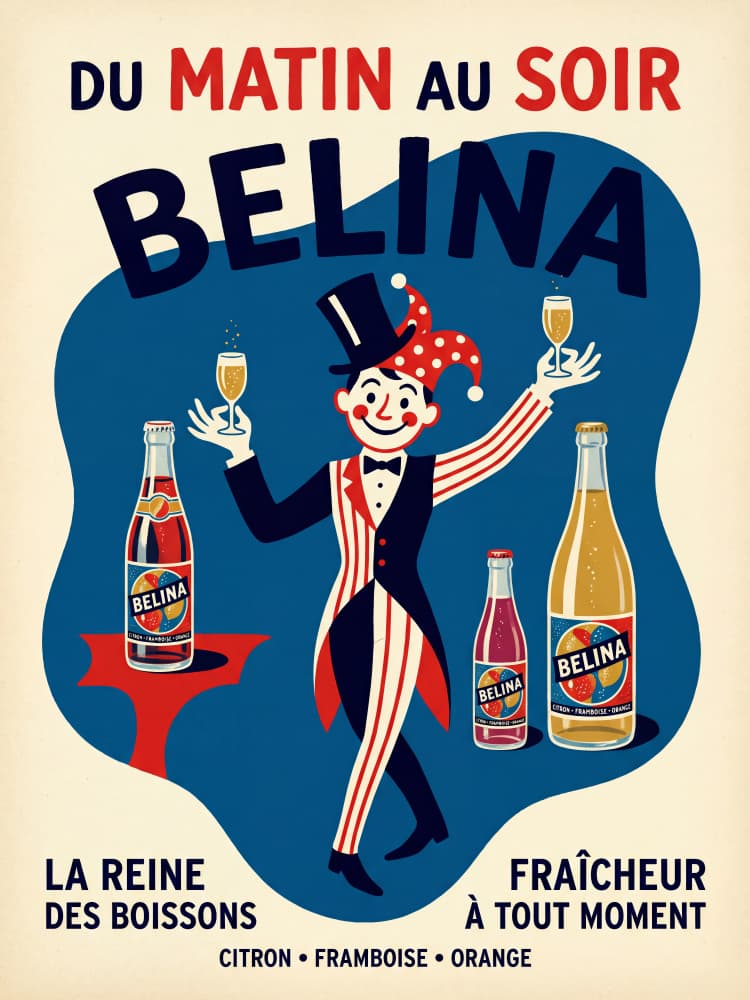 Vintage Jester Drinks Ad