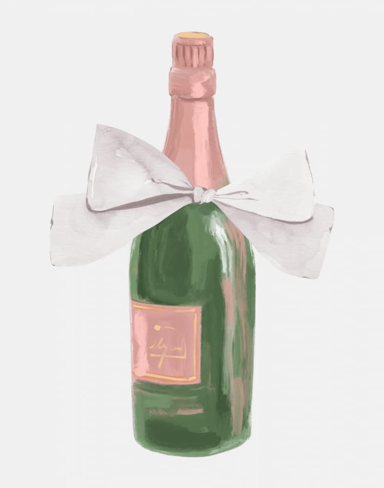 Elegant Champagne Gift by Jolly and Dash — canvas wall art