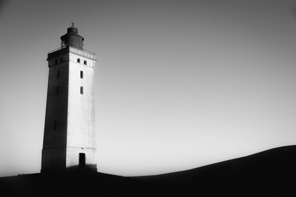 Solitary Lighthouse Dune by Theodor Gerhamn — canvas wall art