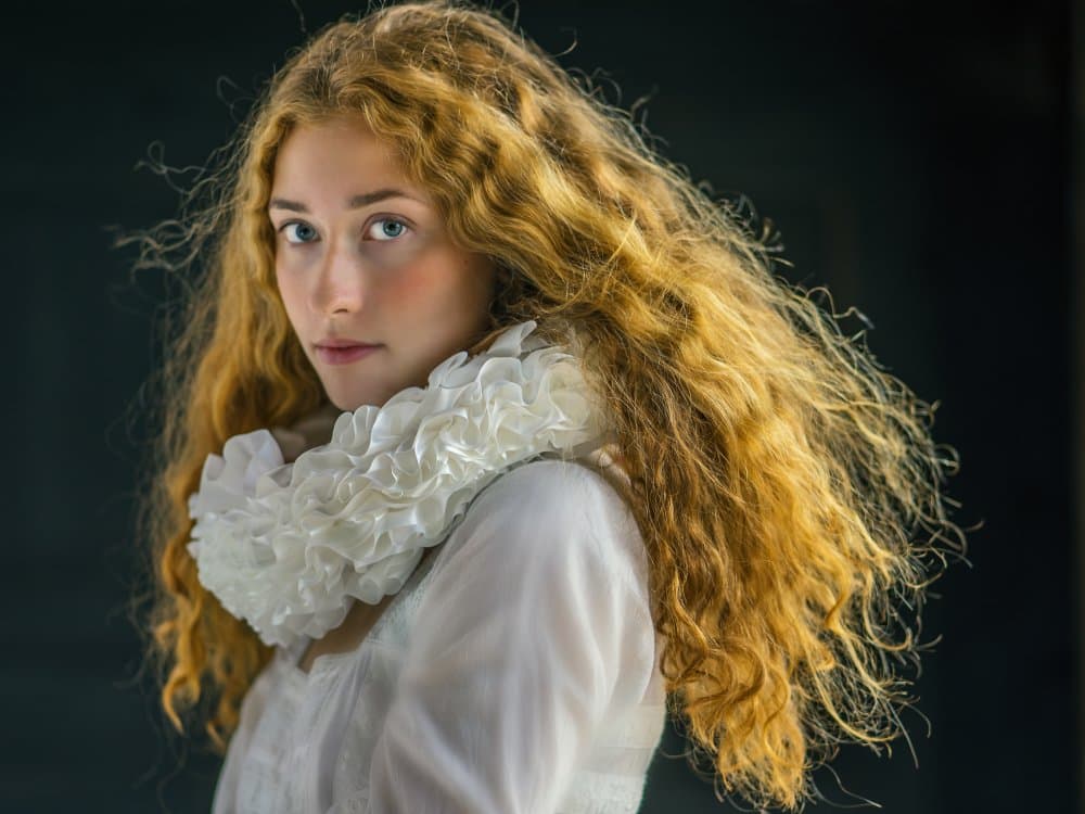 Renaissance Ruffle Portrait by Katarina Holmström — canvas wall art