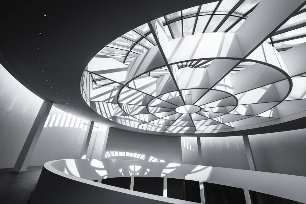 Spiral Skylight Architecture by Nina Pauli — canvas wall art