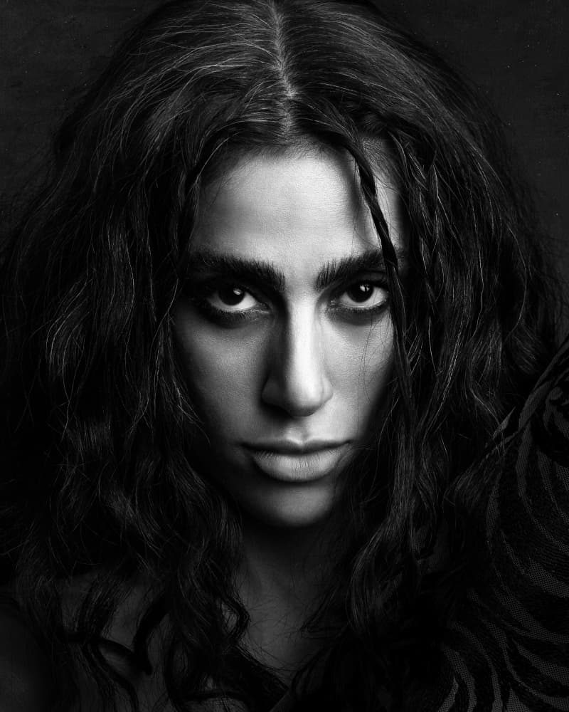 Intense Gaze Portrait by Mehdi Mokhtari — canvas wall art