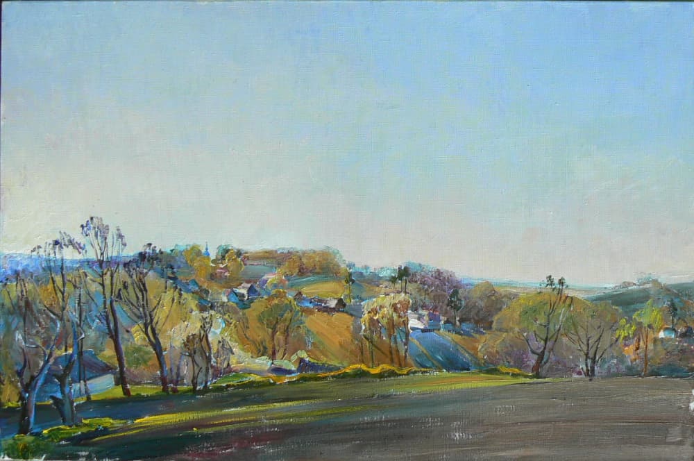 Sunny Spring Hills by Andrii Kutsachenko — canvas wall art