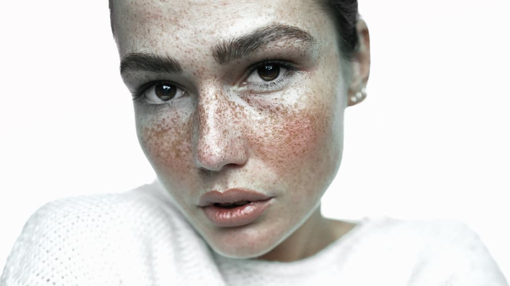 Authentic Freckled Gaze by Martin Krystynek MQEP — canvas wall art