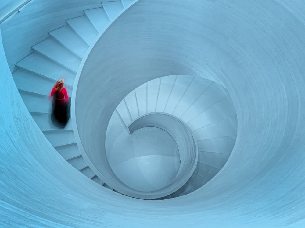 Going Upstairs by Molly Fu APA — canvas wall art