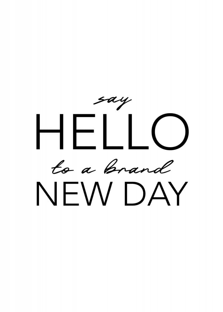 Say Hello New Day by Andreas Magnusson — canvas wall art