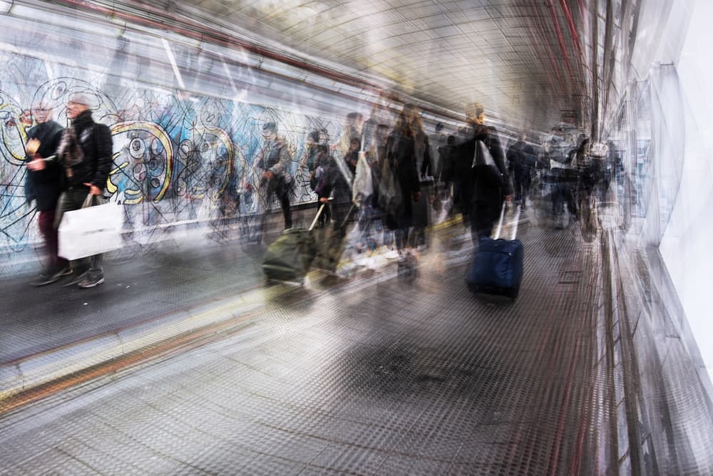 Urban Motion Blur by Nicodemo Quaglia — canvas wall art