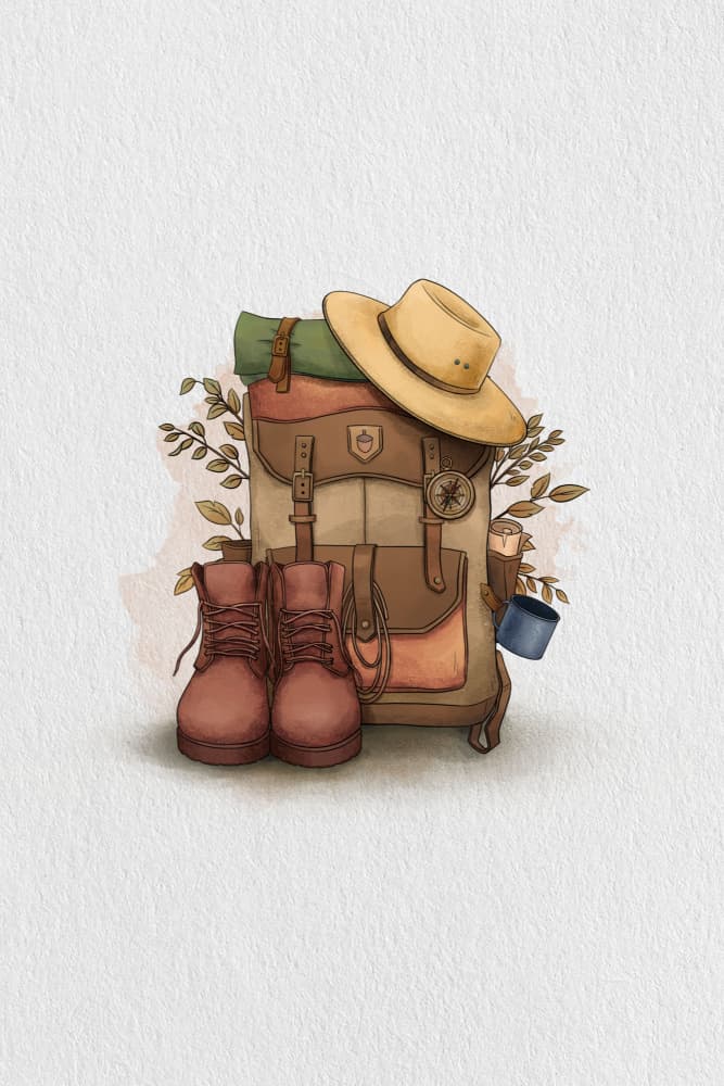 Adventure Ready Gear by Xuan Thai — canvas wall art