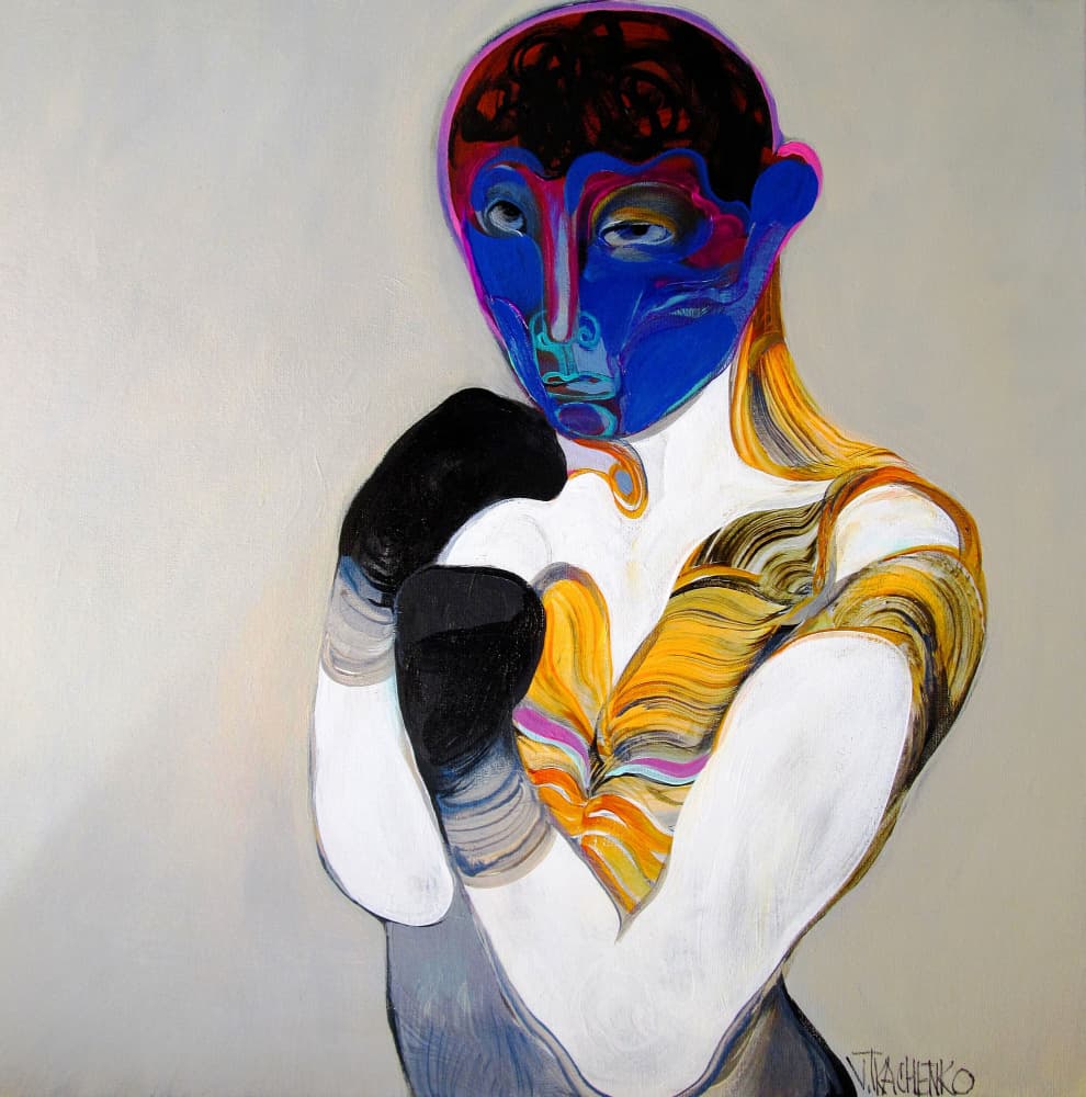Vibrant Boxer by Victor Tkachenko — canvas wall art