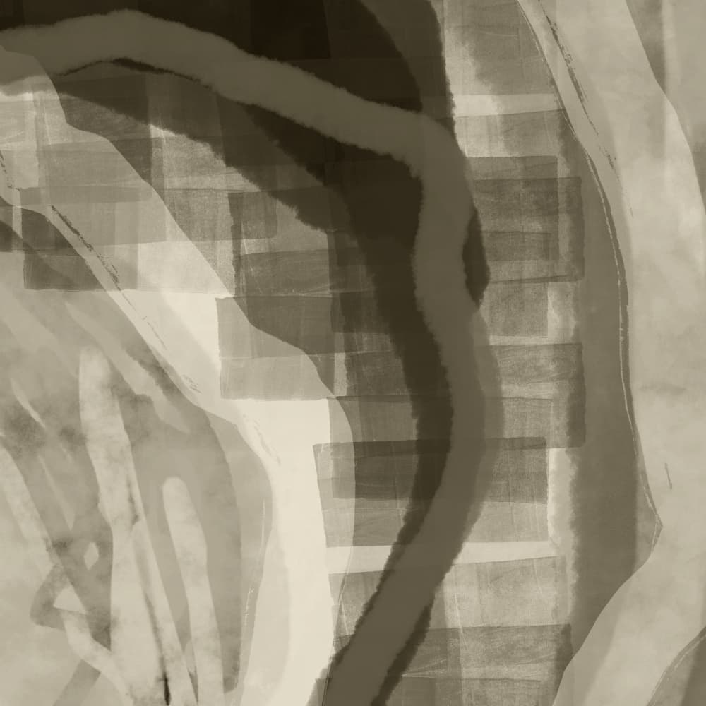 Shapes and Lines In Brown, Taupe, Beige No. 5 by Dina Dankers — canvas wall art