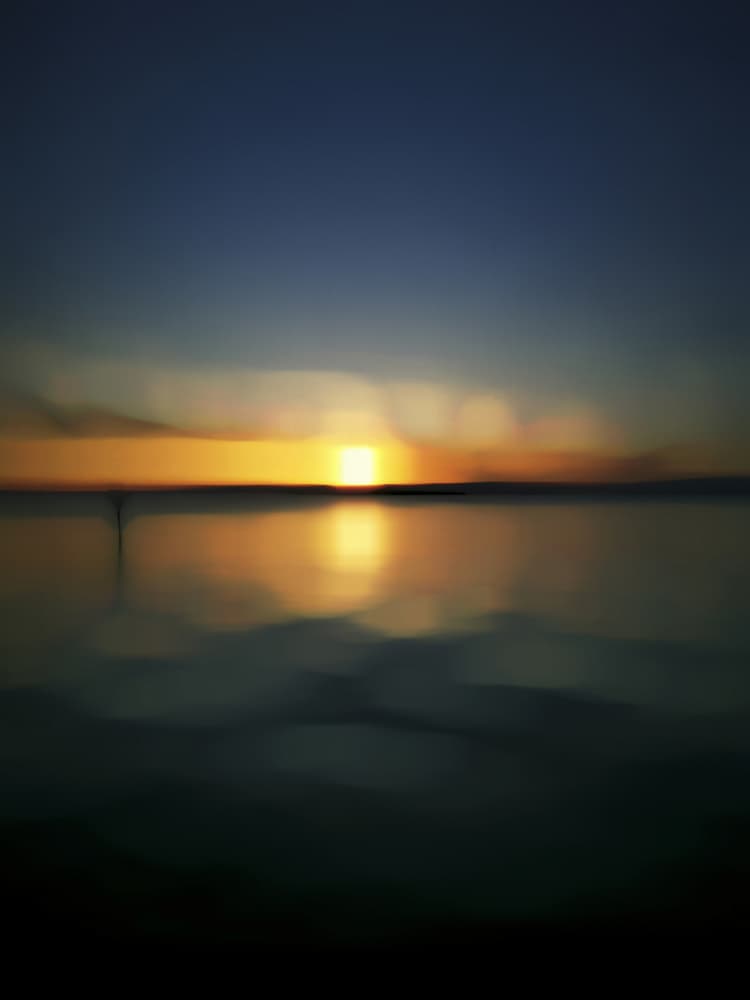 Serene Golden Sunset by Angelo Cerantola — canvas wall art