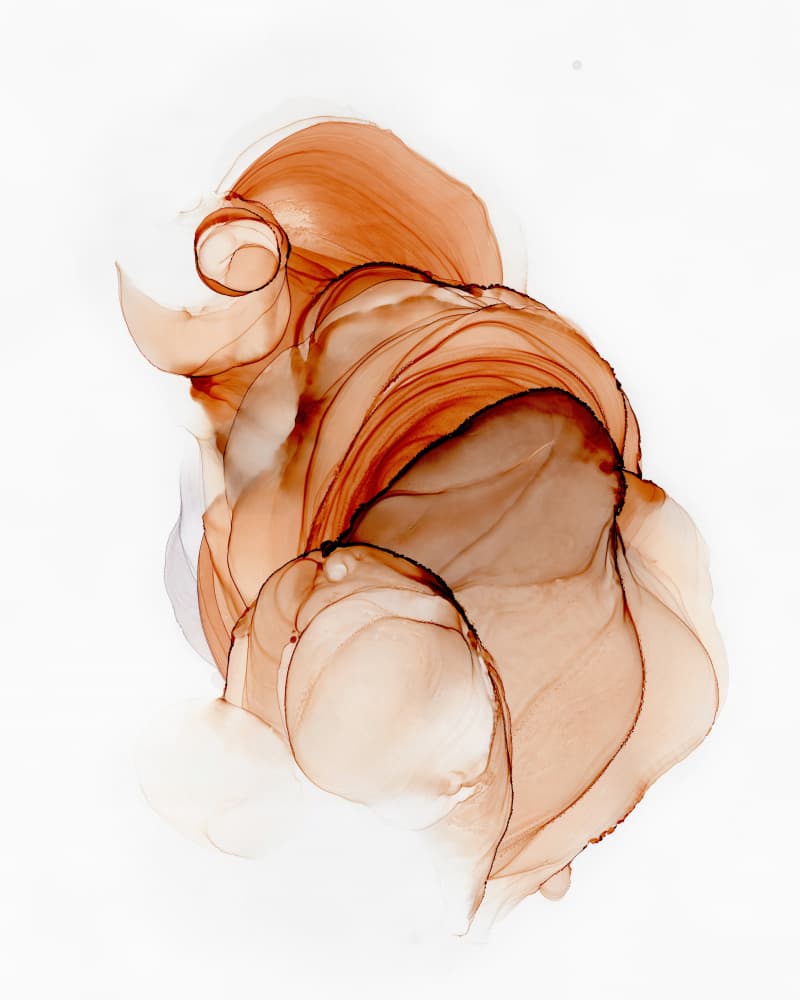 Earthy Abstract Flow by Alevtina Shelest — canvas wall art