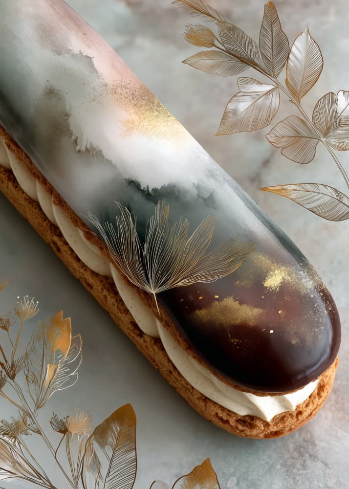 Artistic Gold Eclair by Justyna Jaszke — canvas wall art