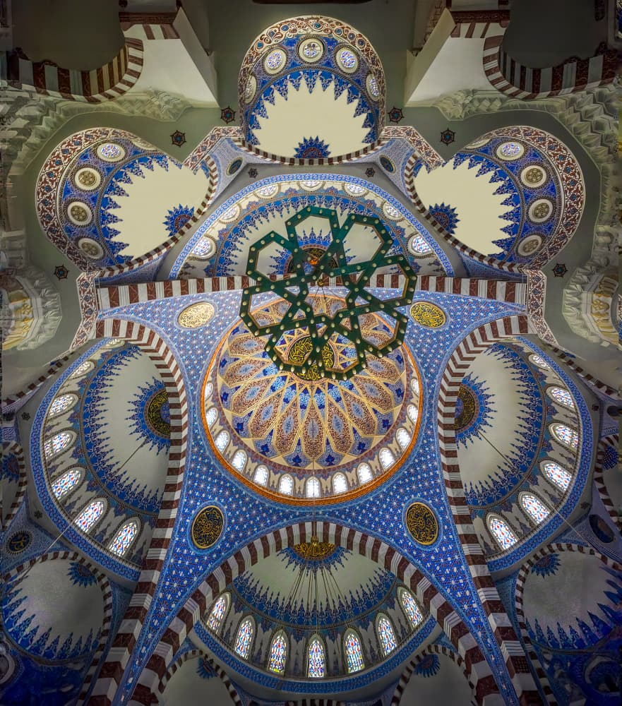 Ornate Mosque Interior by DonnaHom APA — canvas wall art