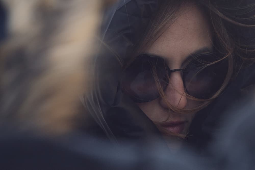 Deep Gaze Winter Portrait by Andrey Snegirev — canvas wall art