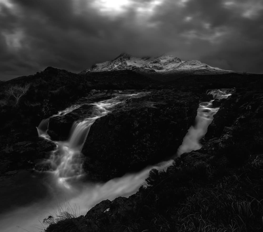 Dramatic Mountain Falls by Rob Darby — canvas wall art