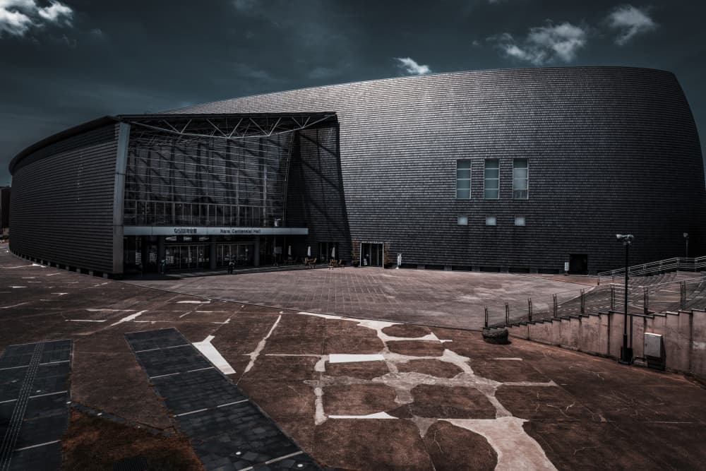 Dark Modern Arena by Tomoshi Hara — canvas wall art