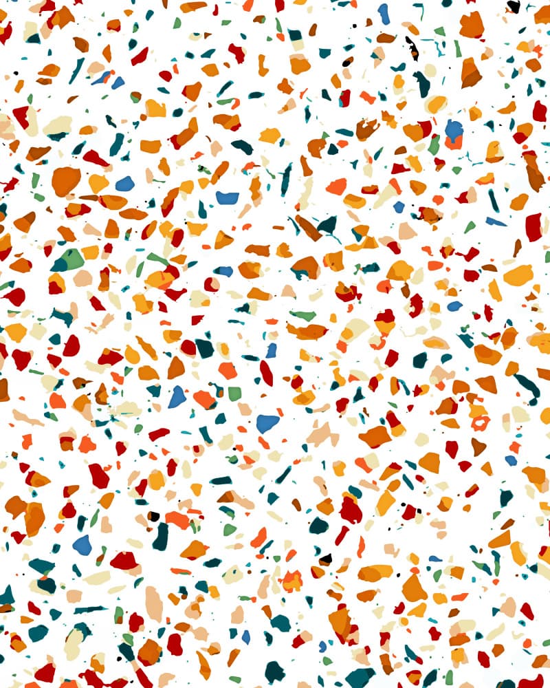 Vibrant Terrazzo Pattern by Uma Gokhale — canvas wall art