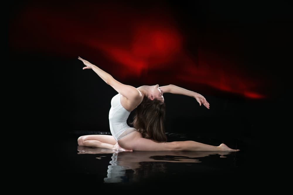 Graceful Dancer Reflection by Songlin Xu — canvas wall art