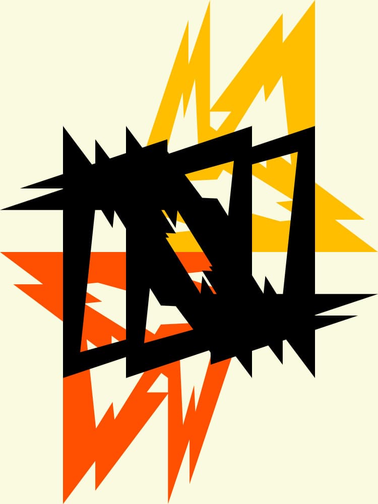 Dynamic Abstract Shapes by Petr Strnad — canvas wall art