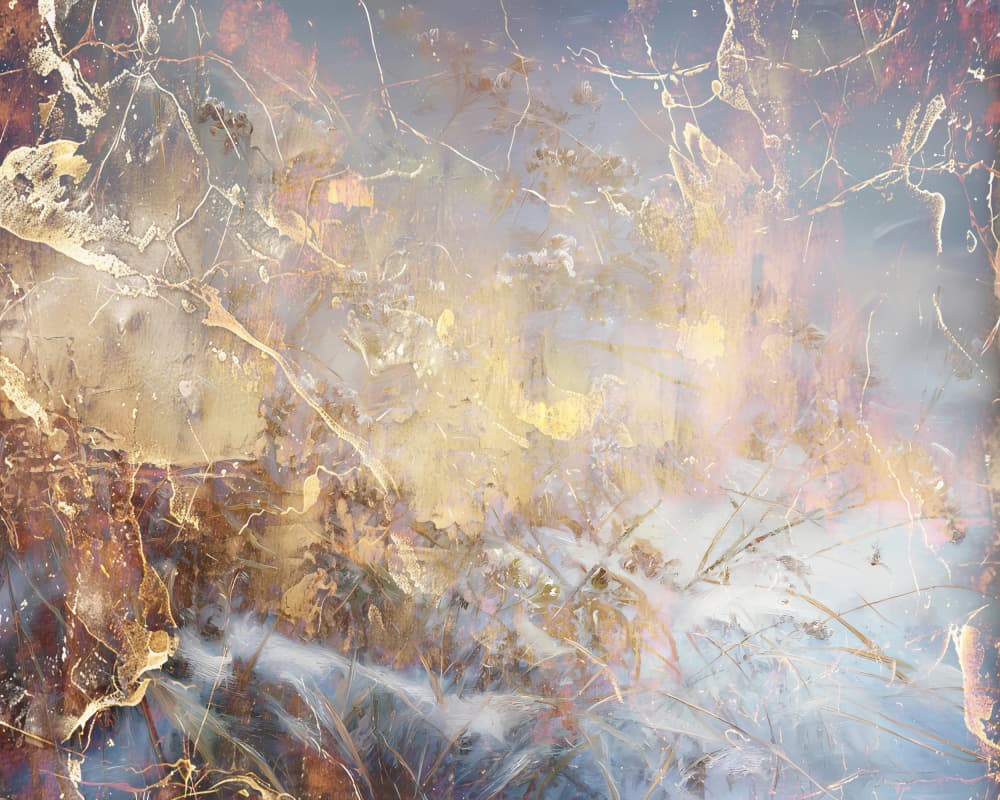 Ethereal Golden Flow by Rafal Kulik — canvas wall art