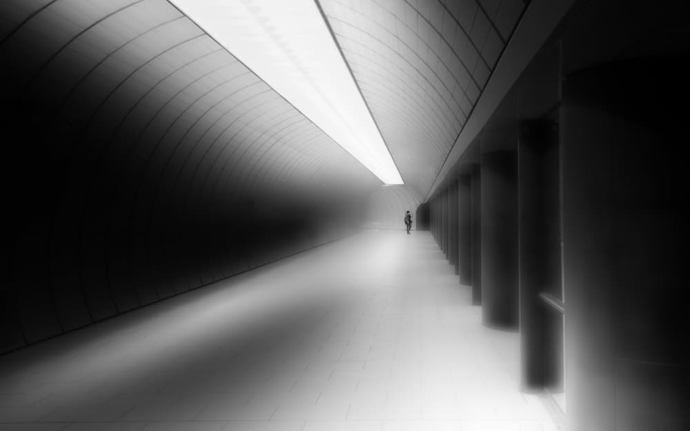 Solitary Urban Passage by Andy Dauer — canvas wall art