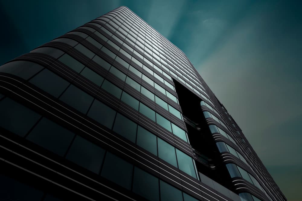 Modern Glass Skyscraper by Greetje van Son — canvas wall art
