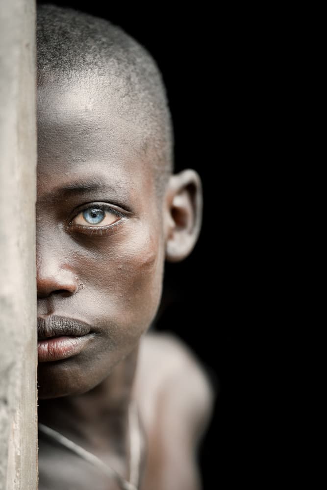African Boy Blue Eyes by Trevor Cole — canvas wall art
