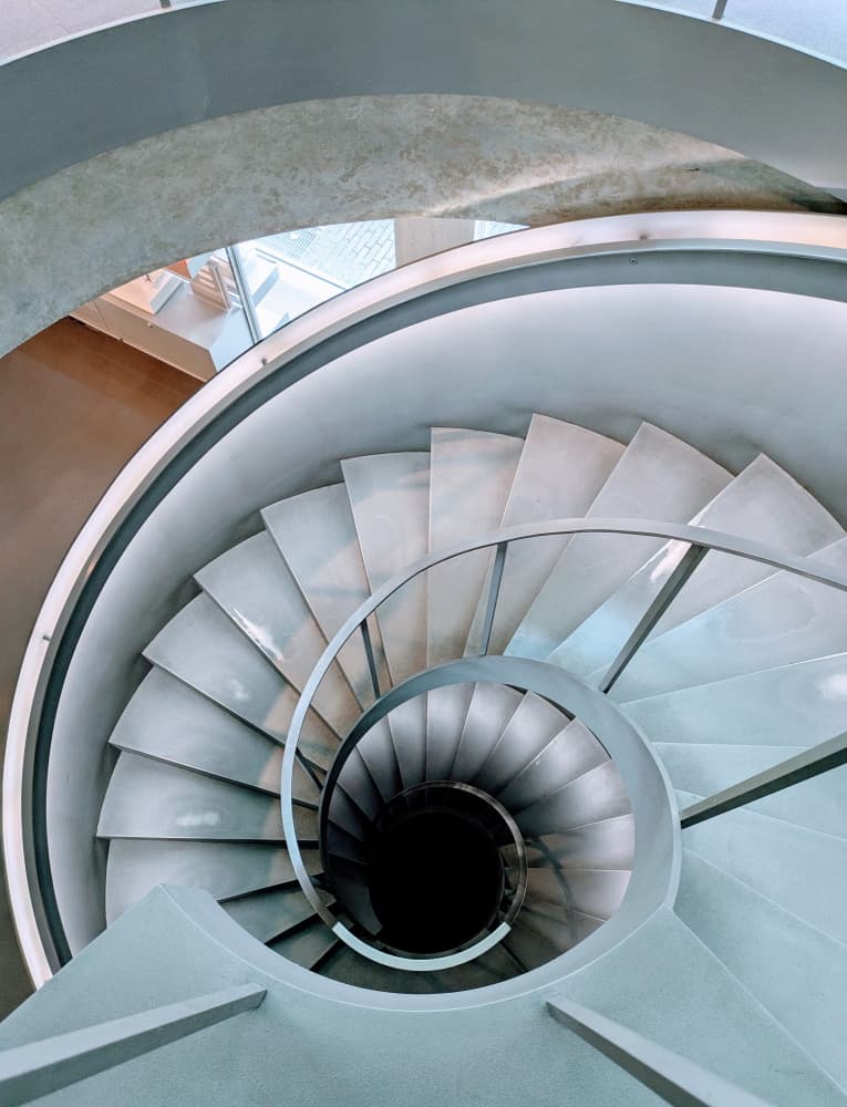 An Architect's Staircase by Elizabeth Allen — canvas wall art