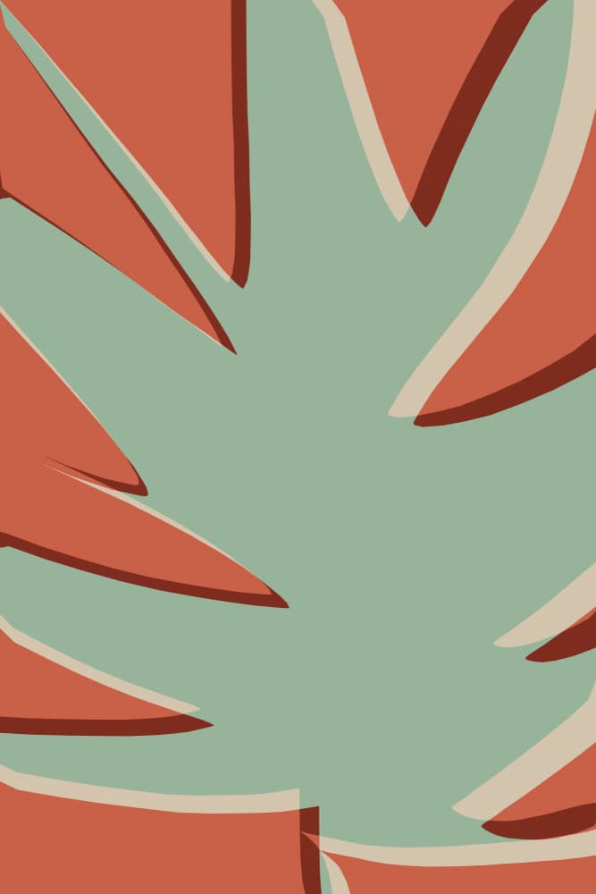 Angular Leaf Forms by Treechild — canvas wall art