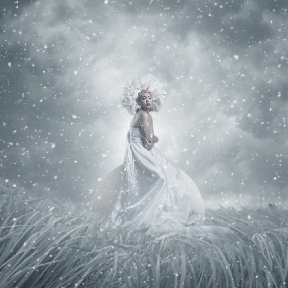 Snow Queen Fantasy by hardibudi — canvas wall art
