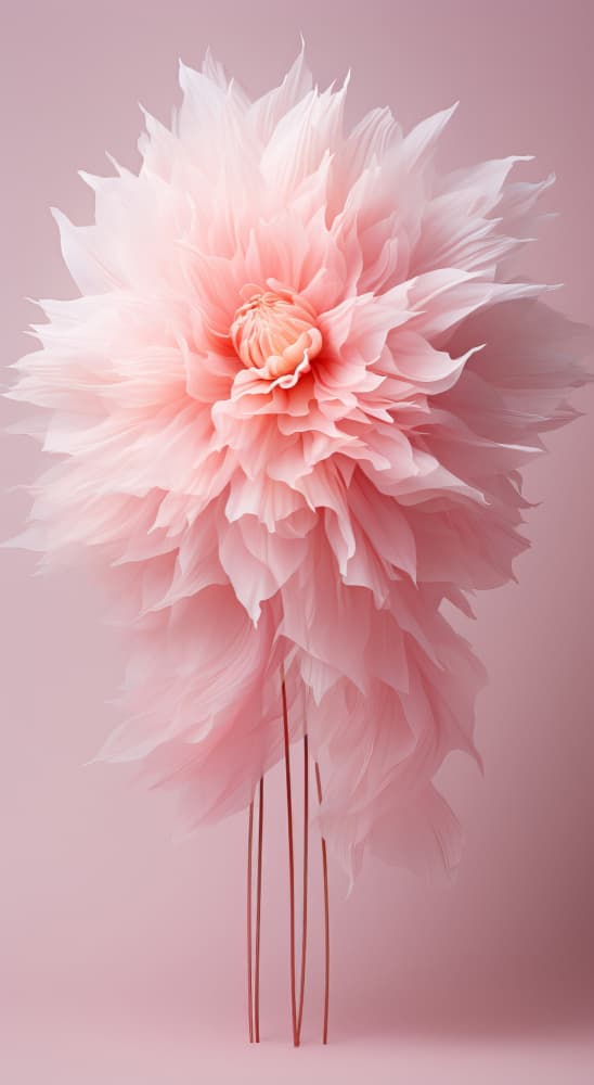 Dreamy Pink Dahlia by Bilge Paksoylu — canvas wall art
