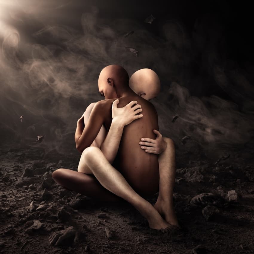Dark Embrace by Christophe Kiciak — canvas wall art