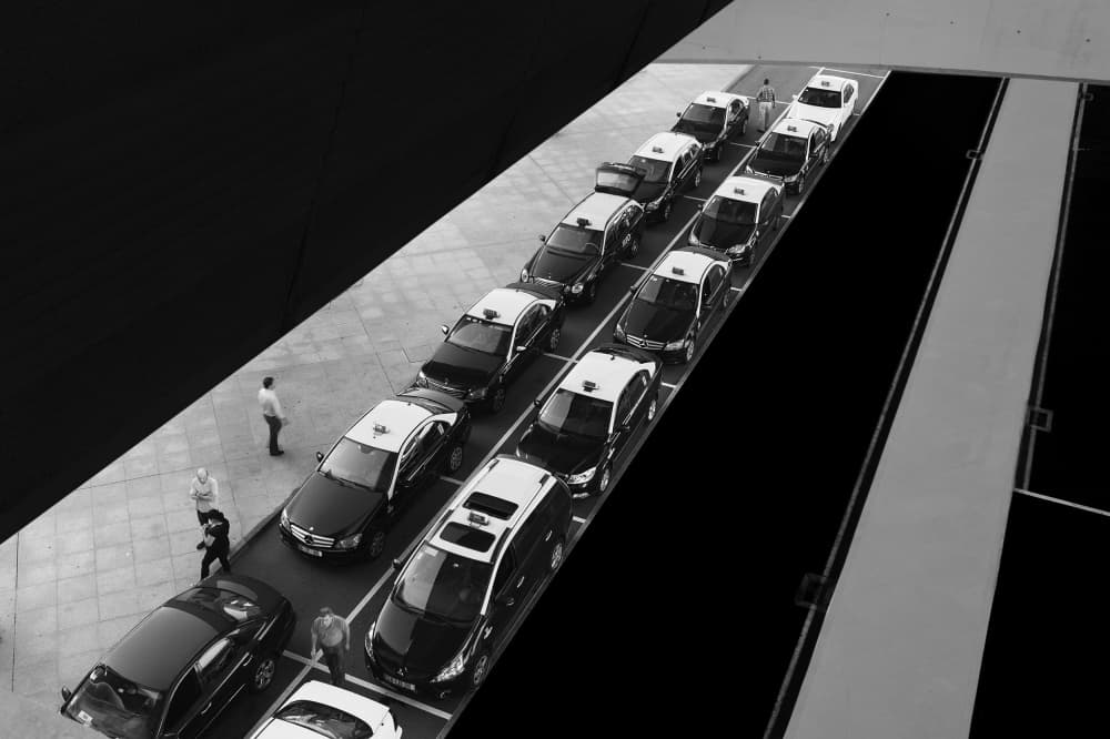 Urban Taxi Line by Paulo Abrantes — canvas wall art
