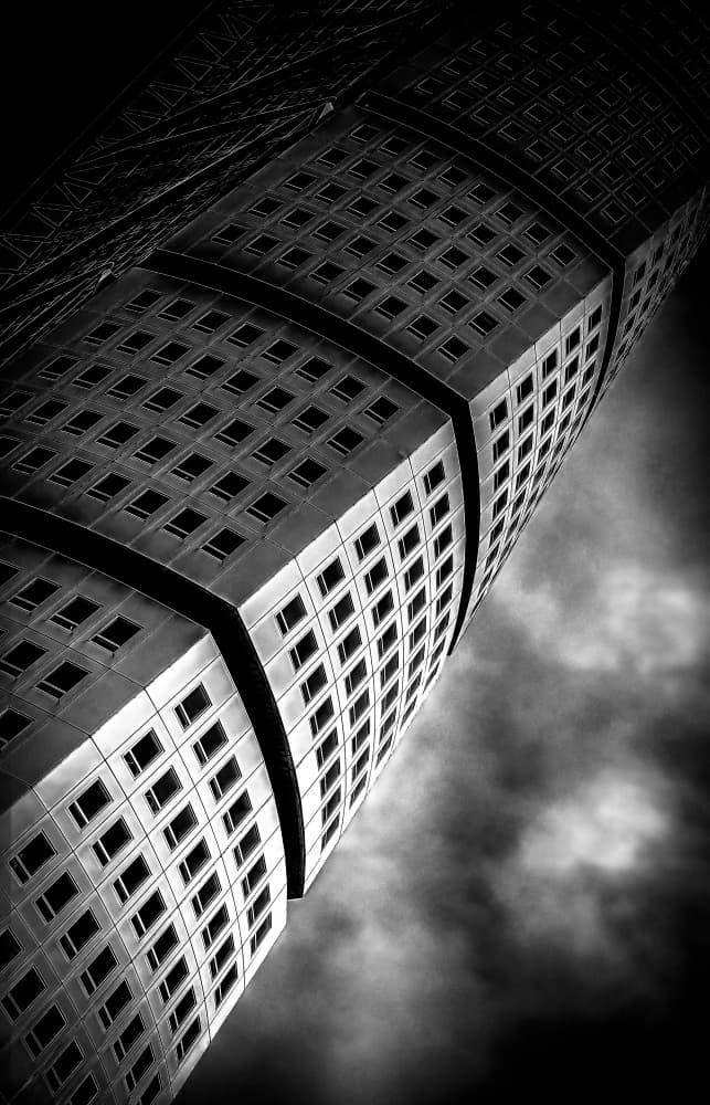 Dark Twisted Tower by Stefan Buder — canvas wall art
