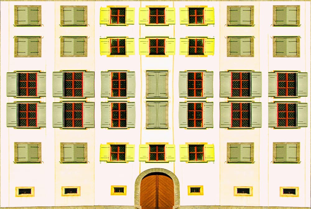 Colorful Historic Facade by Miro Susta — canvas wall art