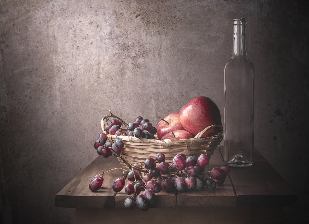 Grapes And Apples Still Life by Margareth Perfoncio — canvas wall art